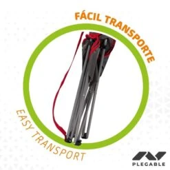 AKTIVE - Chaise Pliante Camping 64,50x49,50x82 Cm, Gris Foncé Et Rouge -Camping En Plein Air Boutique aktive chaise pliante camping 6450x4950x82 cm gris fonce et rouge 3