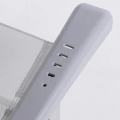 AKTIVE - Chaise Pliante Haute Avec Dossier Haut Réglable 5 Positions, Gris -Camping En Plein Air Boutique aktive chaise pliante haute avec dossier haut reglable 5 positions gris 5