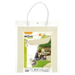 Aktive Garden Uv50 Store Rectangulaire Crème Store D'ombrage -Camping En Plein Air Boutique aktive garden uv50 store rectangulaire creme store dombrage 3