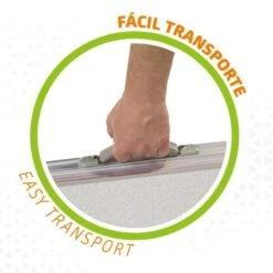 AKTIVE - Table Pliante Avec 2 Tabourets Et Poignée De Transpor, Gris -Camping En Plein Air Boutique aktive table pliante avec 2 tabourets et poignee de transpor gris 2