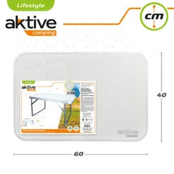 AKTIVE - Table Pliante . Table Basse Blanche En Aluminium - 40x60x40 Cm -Camping En Plein Air Boutique aktive table pliante table basse blanche en aluminium 40x60x40 cm 4