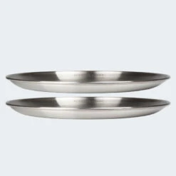 Assiette Plate De Camping | Diamètre Env. 23 Cm | Acier Inox | 2 Assiettes -Camping En Plein Air Boutique assiette plate de camping diametre env 23 cm acier inox 2 assiettes 6