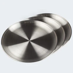 Assiette Plate De Camping | Diamètre Env. 23 Cm | Acier Inox | 3 Assiettes -Camping En Plein Air Boutique assiette plate de camping diametre env 23 cm acier inox 3 assiettes 3