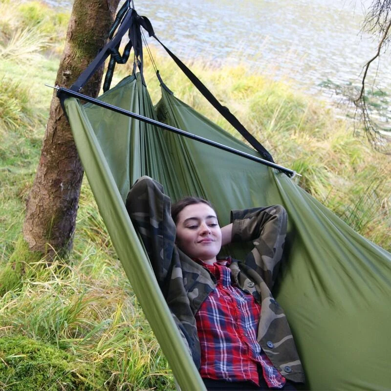 Auvent 2 En 1 - Bâche Et Hamac 330 X 120 - Vert 3 Auvent 2 En 1 - Bâche Et Hamac 330 X 120 - Vert – Image 3