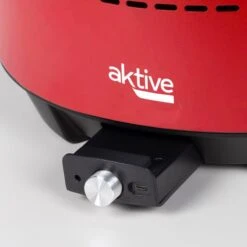 Barbecue De Table Sans Fumée Rond Rouge 2 En 1 Ø34 Cm Aktive -Camping En Plein Air Boutique barbecue de table sans fumee rond rouge 2 en 1 o34 cm aktive 4