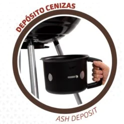 Barbecue Portable Rond Au Charbon De Bois Avec Couvercle Aktive -Camping En Plein Air Boutique barbecue portable rond au charbon de bois avec couvercle aktive 4