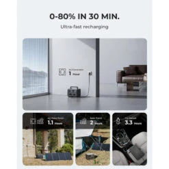 BLUETTI Générateur Électrique EB3A+PV200 268Wh/600W LiFePO4 Batterie Pour Voyage -Camping En Plein Air Boutique bluetti generateur electrique eb3apv200 268wh600w lifepo4 batterie pour voyage 3