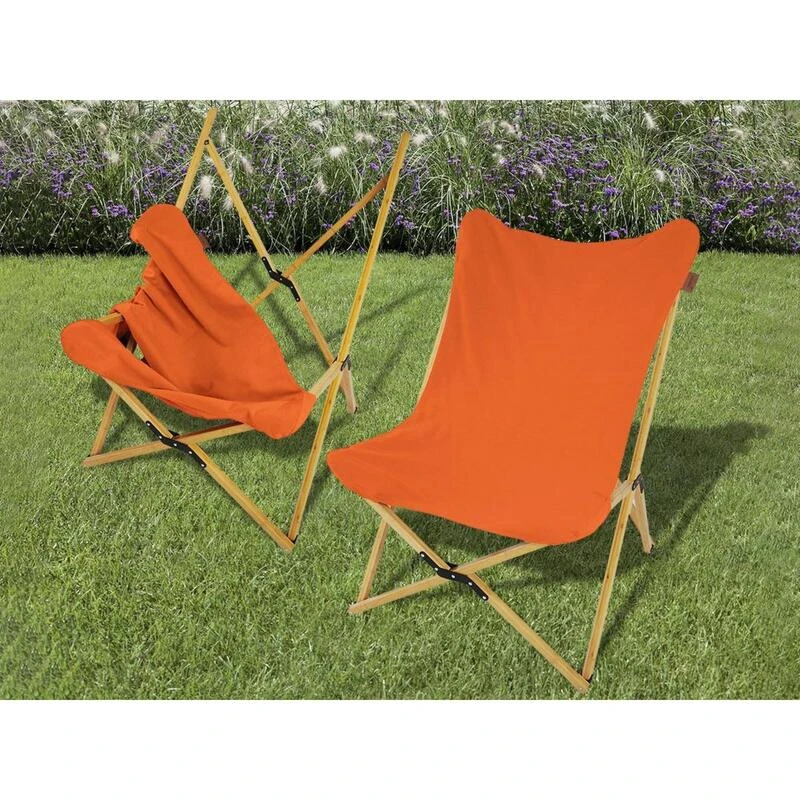Chaise Longue Tofte - Chaise Relax De Camping - Pliable - Max. 120 Kg - Orange 5 Chaise Longue Tofte - Chaise Relax De Camping - Pliable - Max. 120 Kg - Orange – Image 5