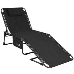 Chaise Longue Torget - Transat - Bain De Soleil 190x60x30 Cm - 150 Kg - Pliable