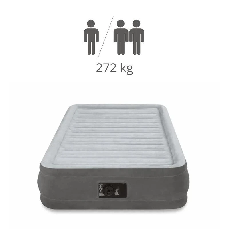 Intex Comfort-Plush 'Queen' - Lit Gonflable - 203x152x33cm - Compris Les Accessoires 3 Intex Comfort-Plush 'Queen' - Lit Gonflable - 203x152x33cm - Compris Les Accessoires – Image 3