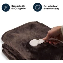 Couverture Électrique Luvego Avec Polaire/Sherpa - Brun Foncé 11 Couverture Électrique Luvego Avec Polaire/Sherpa - Brun Foncé -Camping En Plein Air Boutique couverture electrique luvego avec polairesherpa brun fonce 4