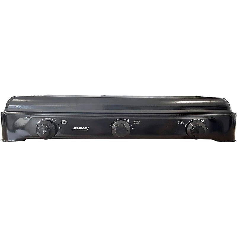 MPM Cuisinière à Gaz Portable Pour Le Camping Avec 3 Feux Couvercle Smile 3 MPM Cuisinière à Gaz Portable Pour Le Camping Avec 3 Feux Couvercle Smile – Image 3