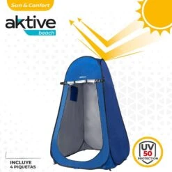 Douche De Camping Et Tente à Langer Sans Plancher Aktive 120x120x185 Cm -Camping En Plein Air Boutique douche de camping et tente a langer sans plancher aktive 120x120x185 cm 2