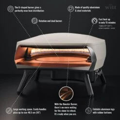 Four à Pizza WITT ETNA Modèle Rotante - Gris FR 12 Four à Pizza WITT ETNA Modèle Rotante - Gris FR -Camping En Plein Air Boutique four a pizza witt etna modele rotante gris fr 5