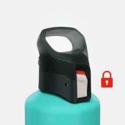 Quechua Gourde Alu 1L Avec Bouchon à Ouverture Rapide Pour La Randonnée - Vert -Camping En Plein Air Boutique gourde alu 1l avec bouchon a ouverture rapide pour la randonnee vert 3