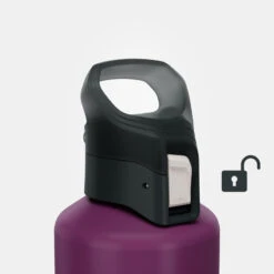 Quechua Gourde Alu 1L Avec Bouchon à Ouverture Rapide Pour La Randonnée - Violet 14 Quechua Gourde Alu 1L Avec Bouchon à Ouverture Rapide Pour La Randonnée - Violet -Camping En Plein Air Boutique gourde alu 1l avec bouchon a ouverture rapide pour la randonnee violet 4