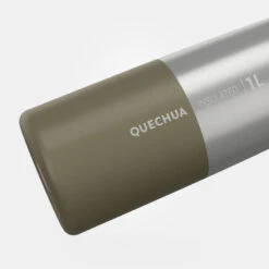 Quechua Gourde Isotherme Inox 1L Bouchon à Ouverture Rapide Pour La Randonnée - Kaki -Camping En Plein Air Boutique gourde isotherme inox 1l bouchon a ouverture rapide pour la randonnee kaki 2