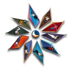 TICKET TO THE MOON Hamac Original Orange/ Gris Foncé -Camping En Plein Air Boutique hamac original orange gris fonce 3