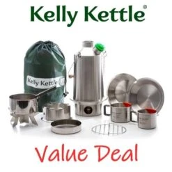 Kelly Kettle Kit 'Base Camp' Ultime - Acier Inoxydable NOUVEAU -Camping En Plein Air Boutique kelly kettle kit base camp ultime acier inoxydable nouveau 2