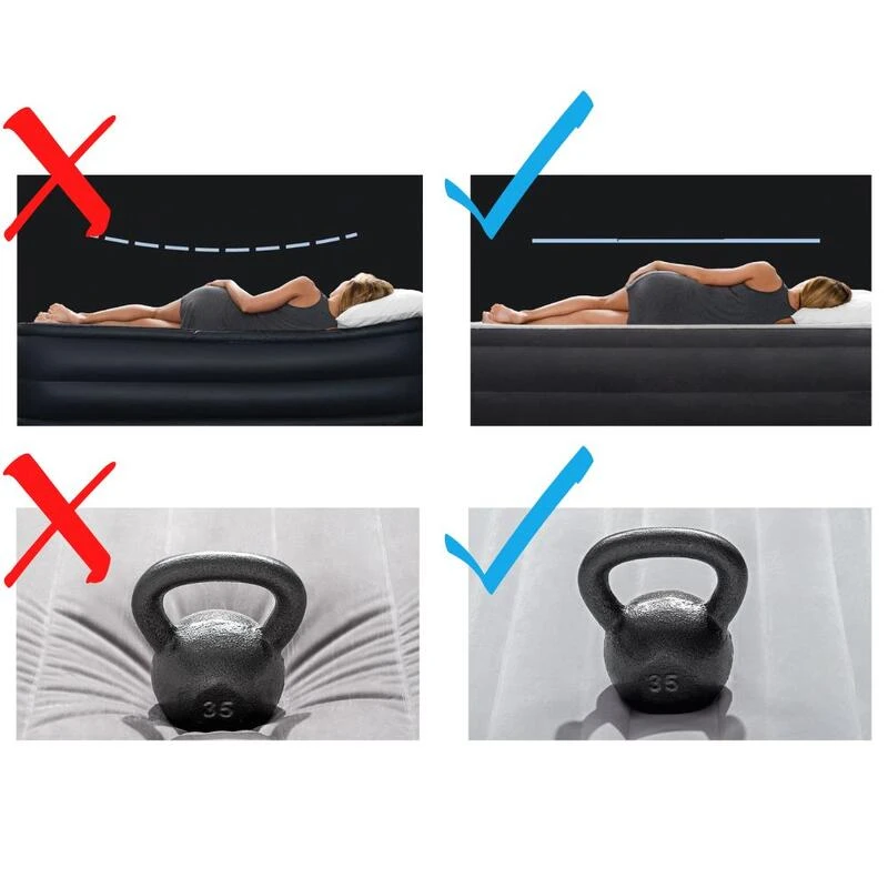 Matelas Gonflable - Intex Prestige Downy -1 Personne - 76x191x25 Cm (BxLxH) 4 Matelas Gonflable - Intex Prestige Downy -1 Personne - 76x191x25 Cm (BxLxH) – Image 4