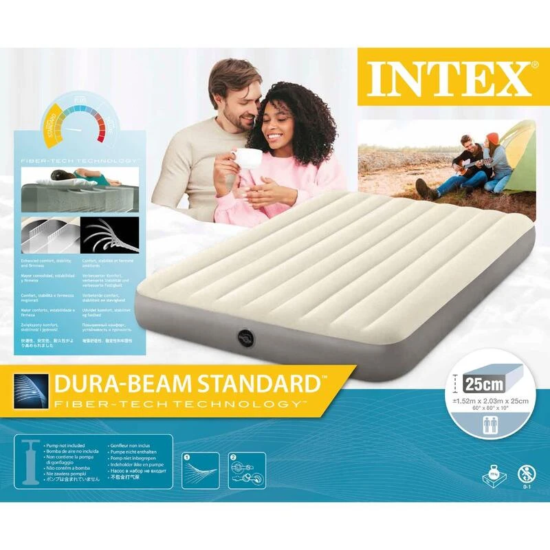 Matelas Gonflable - Intex Single-High -2 Personnes 5 Matelas Gonflable - Intex Single-High -2 Personnes – Image 5