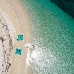 TICKET TO THE MOON Picnic Blanket Emerald / Green -Camping En Plein Air Boutique picnic blanket emerald green 2