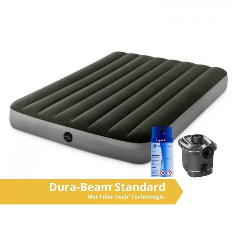 Intex Prestige Downy Full Airbed - Lit Gonflable - 191x137x25cm - Avec Accessoires 1 Intex Prestige Downy Full Airbed - Lit Gonflable - 191x137x25cm - Avec Accessoires