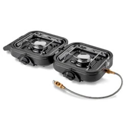Kemper Réchaud De Camping à Gaz 2 Feux - Portable Et Pliable