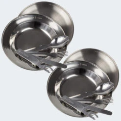 Set Couverts De Camping Et Assiette Creuse & Plate | 2 Personnes -Camping En Plein Air Boutique set couverts de camping et assiette creuse and plate 2 personnes 2