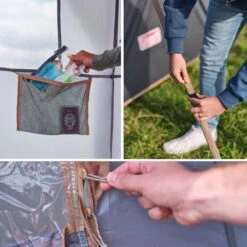 Tente Coleman 8 Personnes Octagon Gris 12 Tente Coleman 8 Personnes Octagon Gris -Camping En Plein Air Boutique tente coleman 8 personnes octagon gris 5