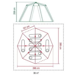 Tente Coleman Octagon Blackout 8 12 Tente Coleman Octagon Blackout 8 -Camping En Plein Air Boutique tente coleman octagon blackout 8 5