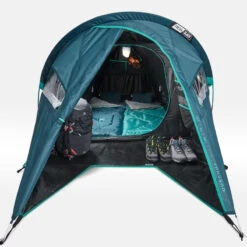 Quechua Tente De Camping - MH100 XL - 2 Places - Fresh & Black -Camping En Plein Air Boutique tente de camping mh100 xl 2 places fresh and black 4