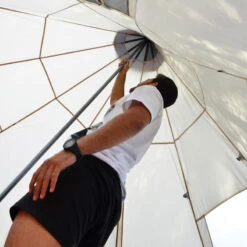 Tente De Camping Tipii - 6 Personnes - Hauteur 2,50m - Moustiquaire - Beige/Gris -Camping En Plein Air Boutique tente de camping tipii 6 personnes hauteur 250m moustiquaire beigegris 2