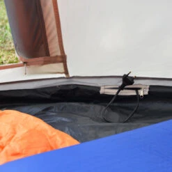 Tente De Camping Tipii - 6 Personnes - Hauteur 2,50m - Moustiquaire - Beige/Gris -Camping En Plein Air Boutique tente de camping tipii 6 personnes hauteur 250m moustiquaire beigegris 3