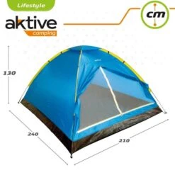Tente Dôme 4 Hommes 210x240x130 Cm Aktive 6 Tente Dôme 4 Hommes 210x240x130 Cm Aktive -Camping En Plein Air Boutique tente dome 4 hommes 210x240x130 cm aktive 2