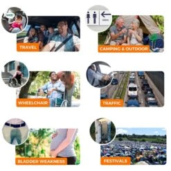 Toilette D'urgence Jonhy Wee, 3 Pièces -Camping En Plein Air Boutique toilette durgence jonhy wee 3 pieces 6